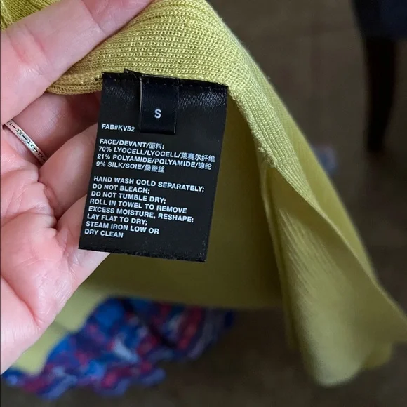 Lafayette 148 New York Light Yellow Voile Cardigan